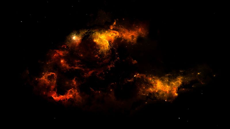 nebula, cloud, glare, glow, abstraction, 4k