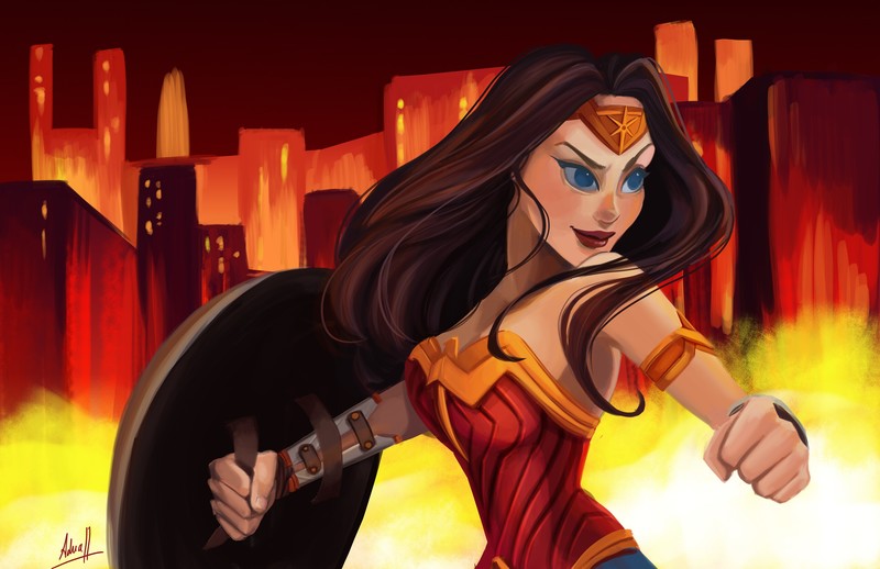 wonder woman, superheroes, hd, 4k, artist, artwork, digital art, behance