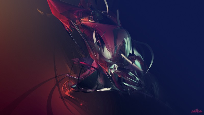 justin maller, abstract, shapes, hd