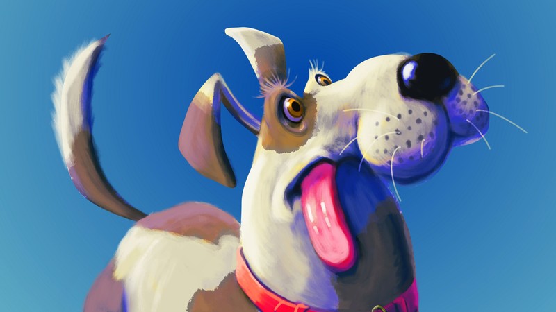 dog, animals, hd, 4k, artist, artwork, digital art