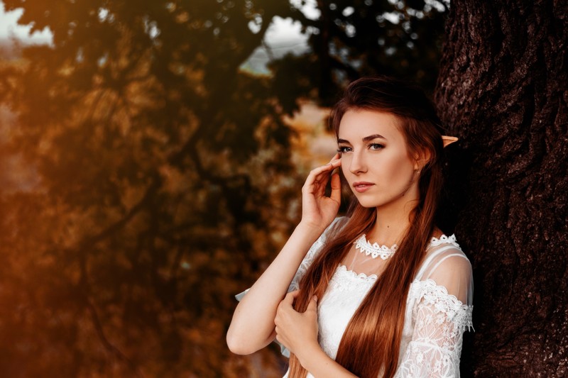 depth of field, girls, model, hd