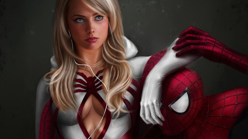 spiderman into the spider verse, gwen stacy, spiderman, hd, superheroes