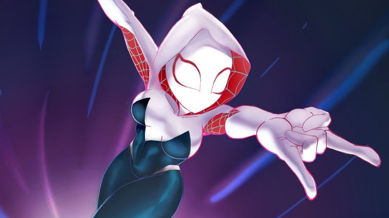 gwen, gwen stacy, hd, 4k, artwork, artist, digital art, superheroes, deviantart