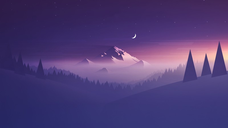 minimalism, minimalist, mountains, artist, artwork, digital art, hd, 4k