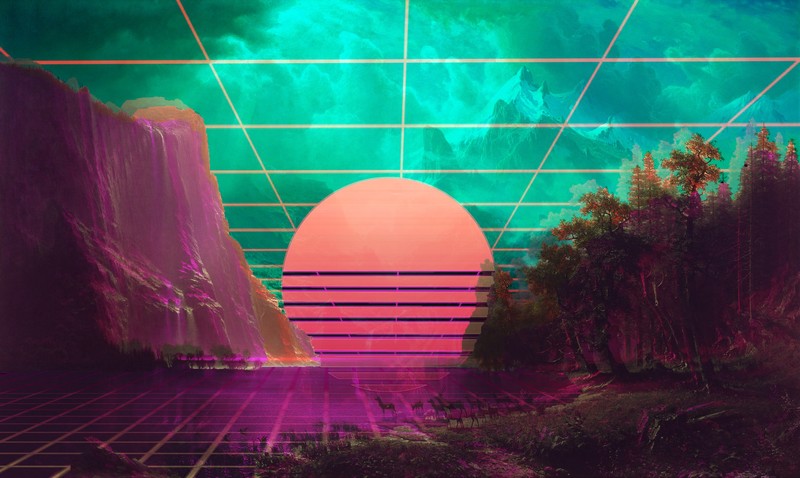 vaporwave, artist, artwork, digital art, hd, 4k