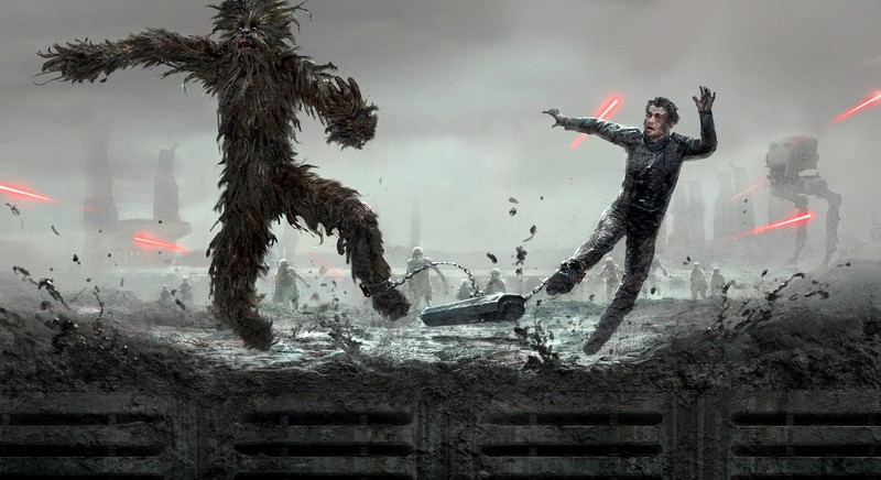 star wars, chewbacca, han solo, hd, 4k, movies