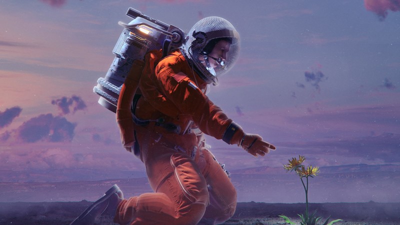 astronaut, artist, artwork, digital art, hd, behance