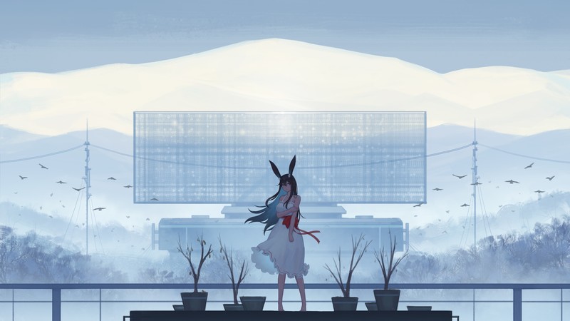 anime girl, anime, artist, artwork, digital art, hd, 4k