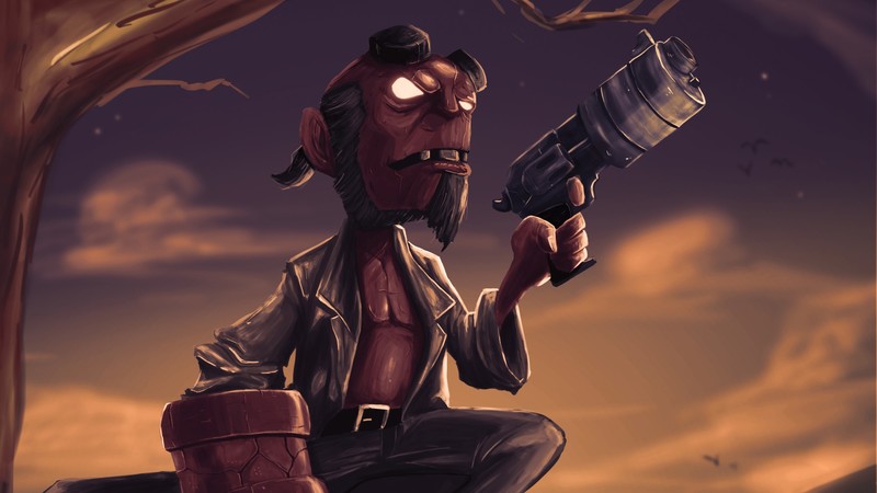 hellboy, hd, superheroes, artwork, digital art, art, behance