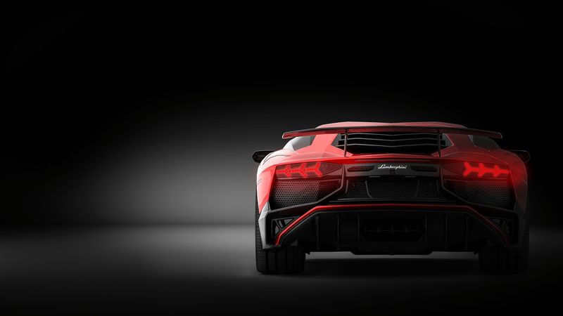 lamborghini aventador, lamborghini, sportscar, car, red, 4k