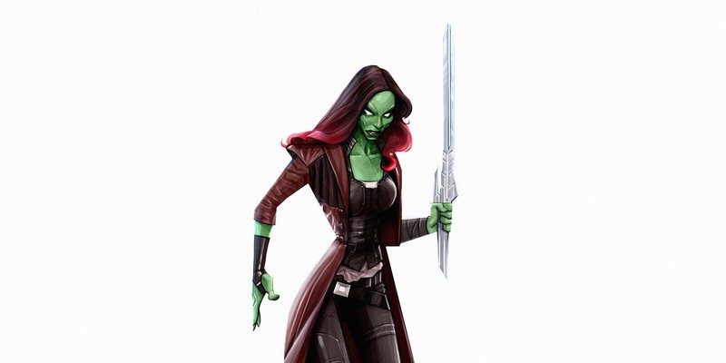 gamora, guardians of the galaxy, superheroes, artist, artwork, digital art, hd, artstation