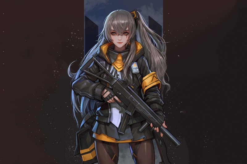 girls frontline, anime girl, anime, hd, 4k, artstation