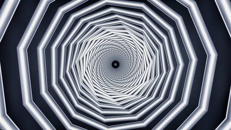 spiral, swirling, perspective, geometry, fractal, 4k