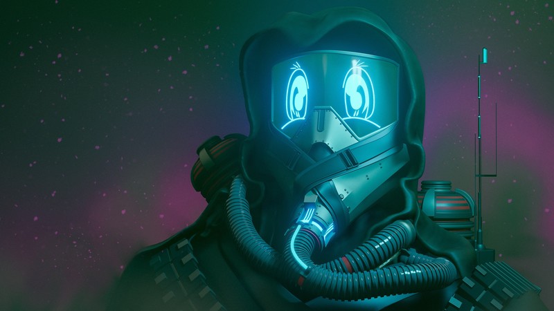 cyberpunk, robot, artist, artwork, digital art, hd, 4k