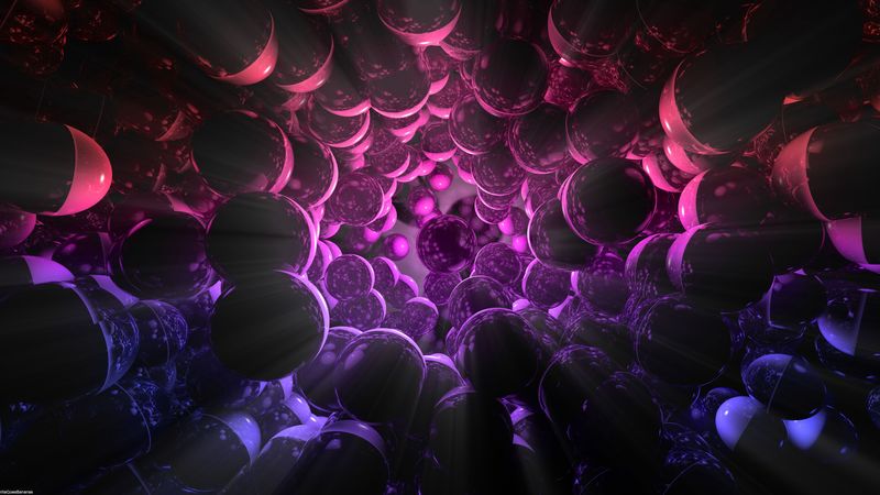 balls, spheres, 3d, shine, light, 4k