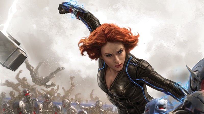 black widow, superheroes, artist, artwork, digital art, hd, 4k