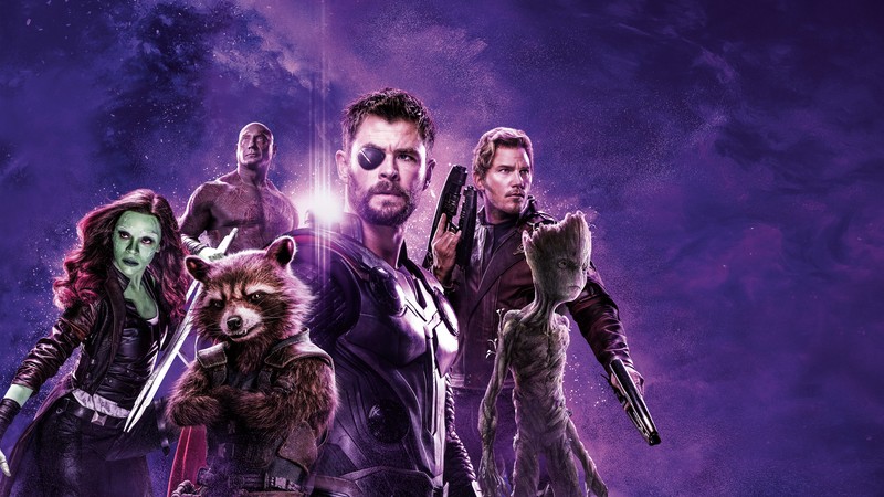 avengers infinity war, movies, 2018 movies, hd, poster, thor, star lord, groot, rocket raccoon, gamora, 4k, 5k, 8k