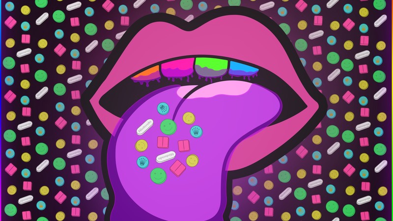 tongue, artist, artwork, digital art, hd, 4k, behance