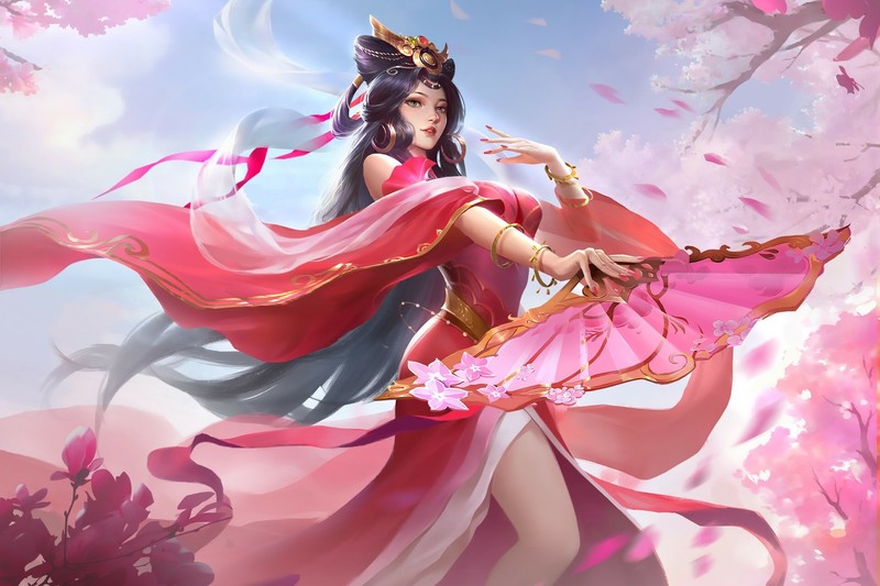 anime girl, anime, artist, artwork, digital art, hd, pink