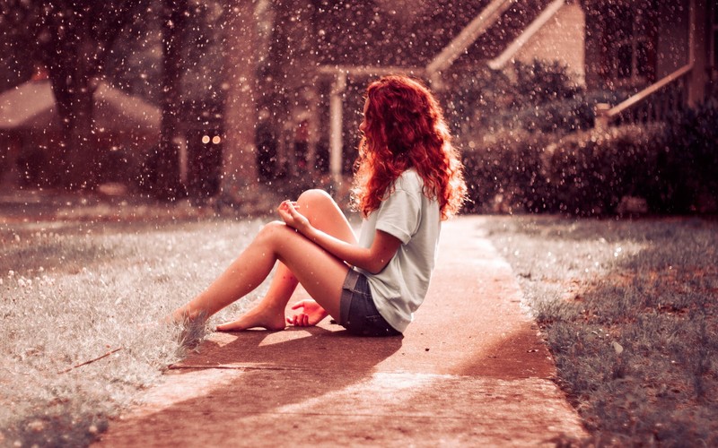 redhead, girls, model, hd