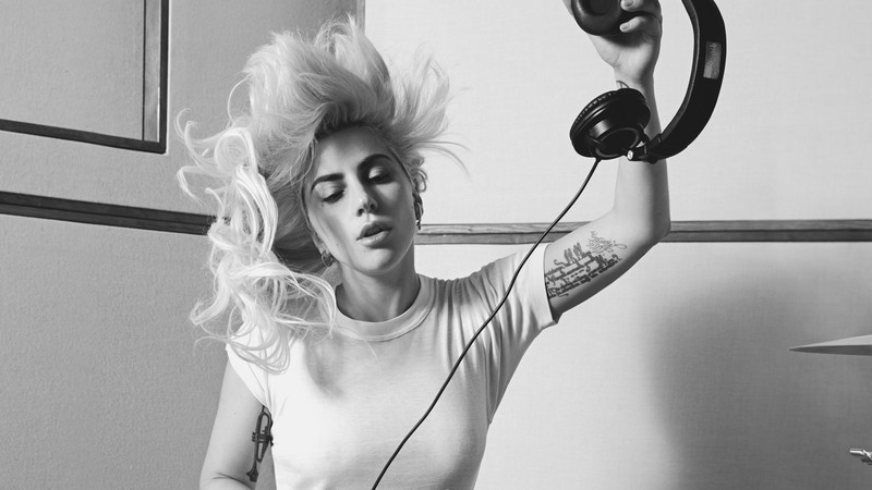 lady gaga, celebrities, girls, singer, music, hd, 4k, 5k, monochrome, black and white