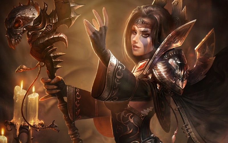 magic, fantasy girls, artist, artwork, digital art, hd