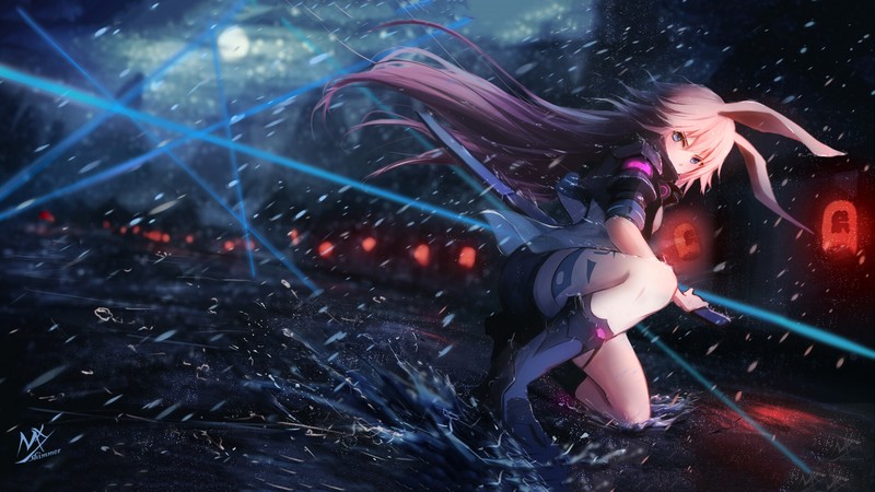 anime girl, anime, artist, artwork, digital art, hd, 4k