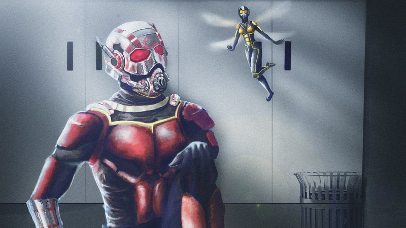 ant man, wasp, hd, superheroes, artwork, digital art, behance