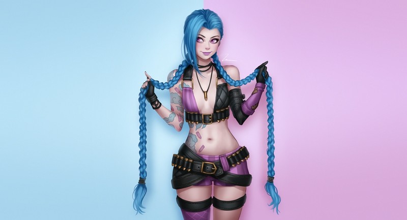 jinx league of legends, league of legends, games, hd
