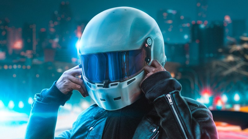artist, artwork, hd, 4k, helmet, synthwave, neon
