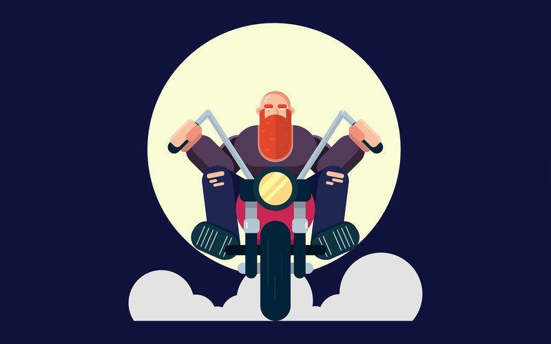 artist, artwork, hd, 4k, digital art, behance, biker