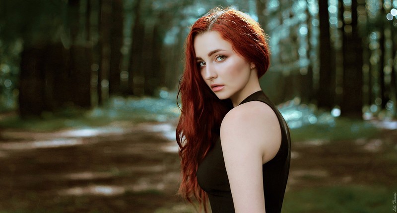 redhead, girls, model, hd