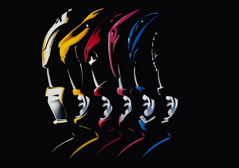 power rangers, superheroes, artist, artwork, digital art, hd