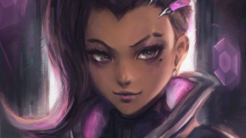 sombra, overwatch, artwork, games, hd, deviantart