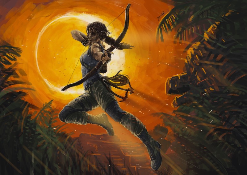 tomb raider, hd, artwork, lara croft