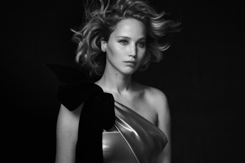 jennifer lawrence, celebrities, girls, hd, monochrome, black and white