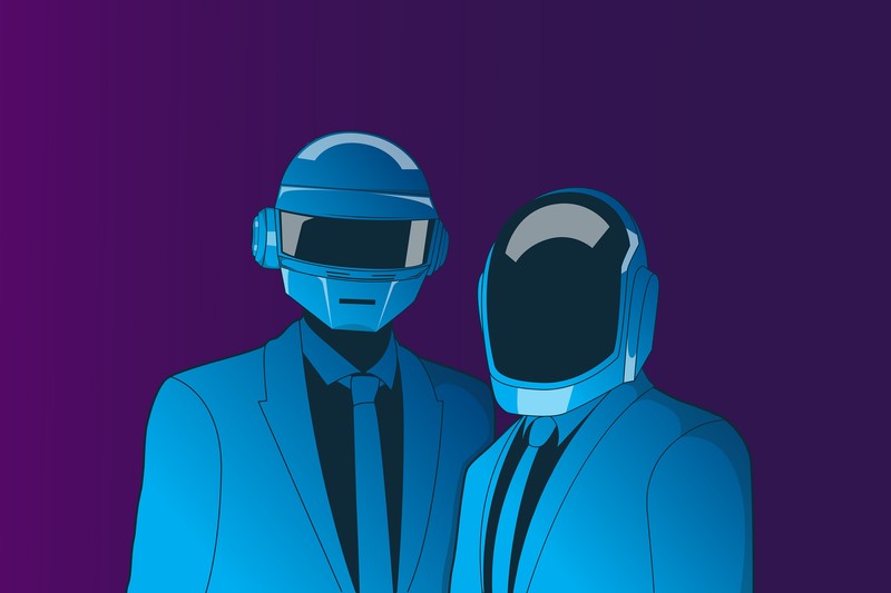 daft punk, music, hd, 4k, behance