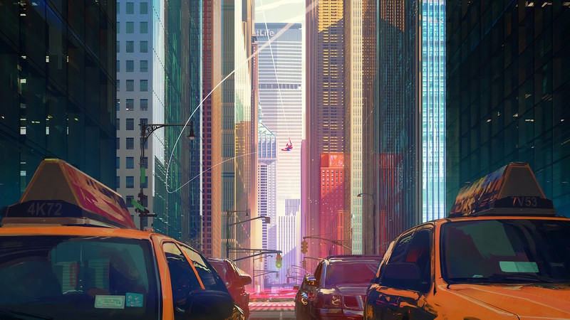 spiderman into the spider verse, spiderman, superheroes, artist, artwork, digital art, hd, 4k, artstation