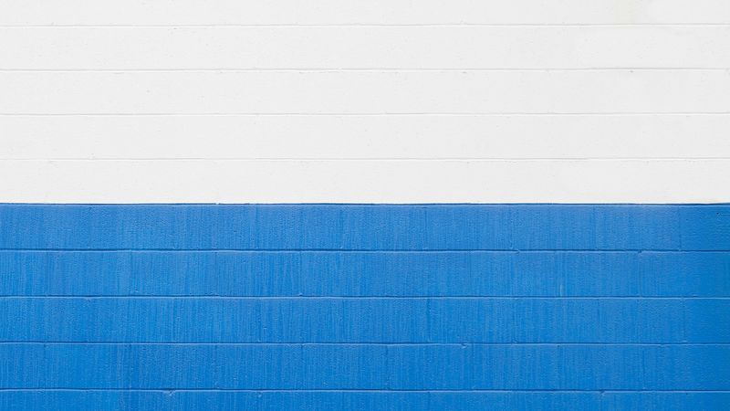 wall, brick, texture, white, blue, 4k