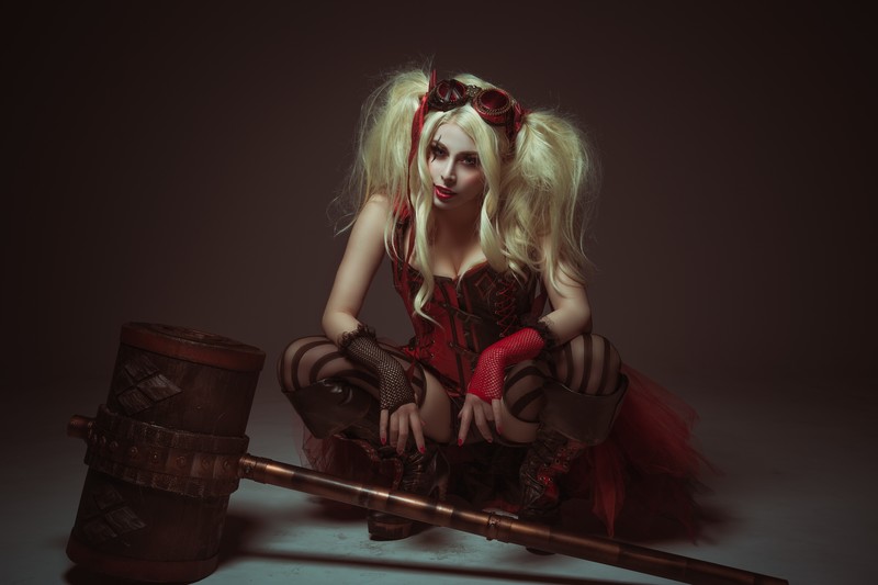 harley quinn, hd, superheroes, cosplay, 4k, 5k