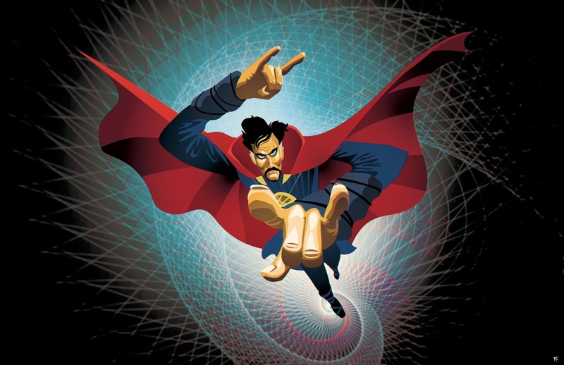doctor strange, artist, artwork, digital art, illustration, superheroes, behance