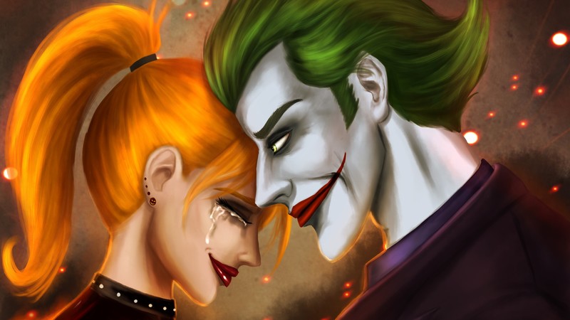 joker, harley quinn, hd, superheroes, supervillain, artwork, deviantart