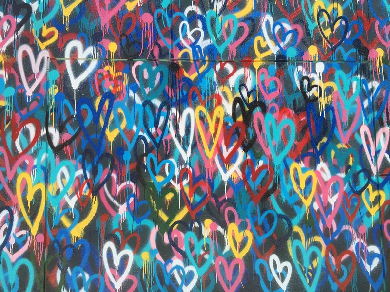 heart, love, wall, hd, 4k, photography