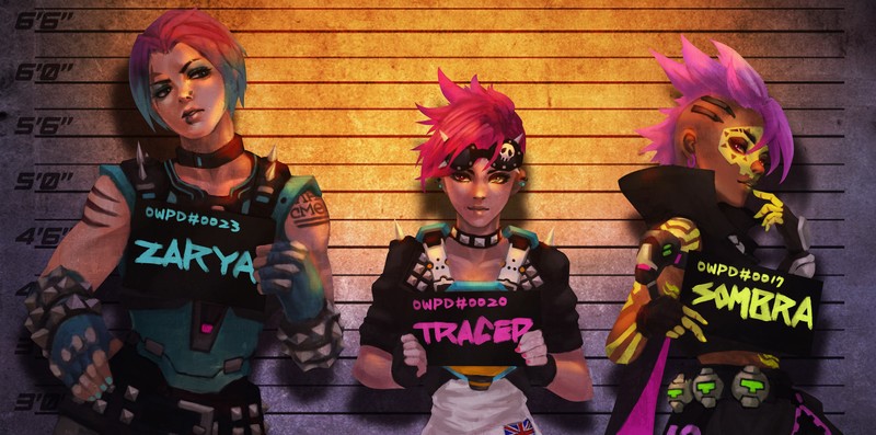 tracer overwatch, sombra, zarya overwatch, games, hd, 4k, 5k, deviantart