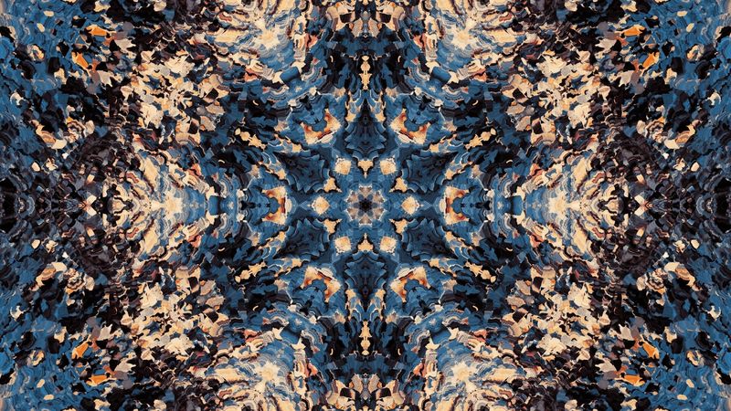 mandala, pattern, abstraction, spots, fractal, 4k