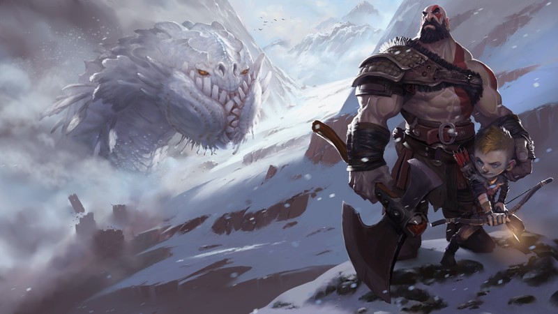 god of war 4, god of war, games, hd, artist, artwork, digital art, artstation