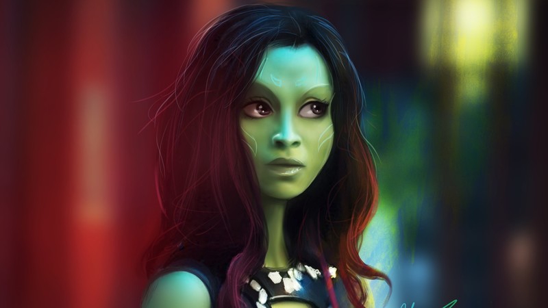 gamora, superheroes, artist, artwork, digital art, hd, artstation