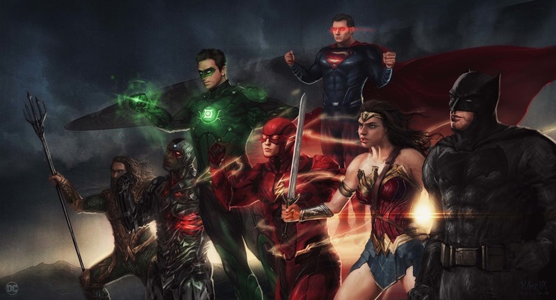 justice league, hd, superheroes, digital art, artwork, artstation