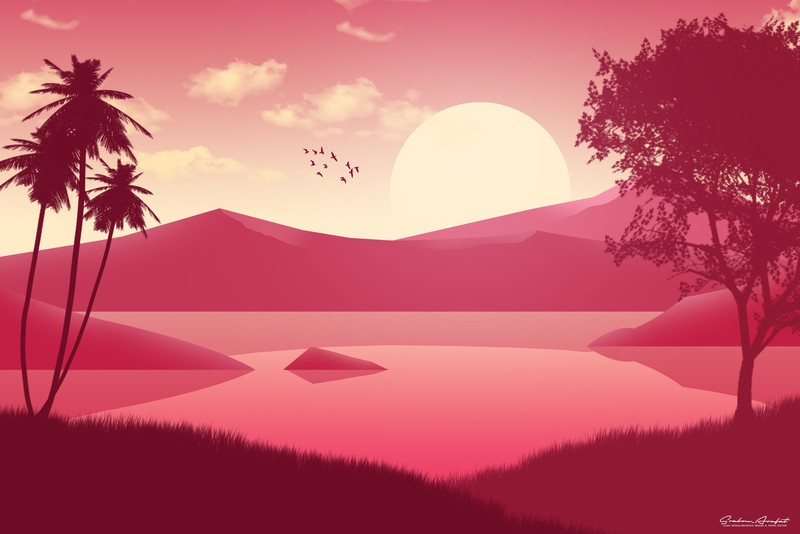 scenery, minimalism, minimalist, artist, artwork, digital art, hd, 4k, behance