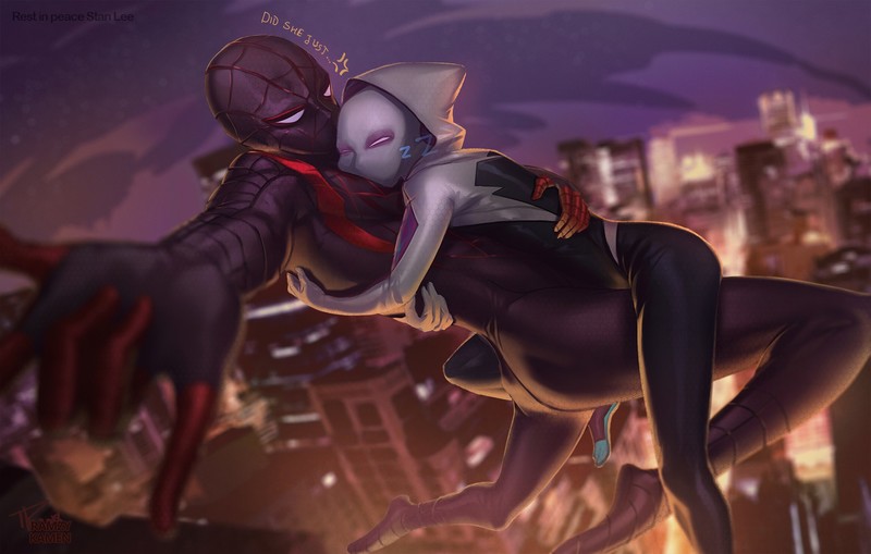 gwen stacy, spiderman, superheroes, artist, artwork, digital art, hd